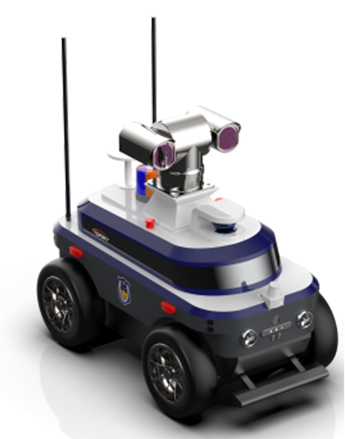 警用巡邏安防機器人 （第1代，集成環(huán)境感知+動態(tài)決策+行為控制和報警裝置+自主感知+自主行走）