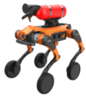 四足惰性氣體滅火機(jī)器狗 （小狗、輪足，二氧化碳滅火器）